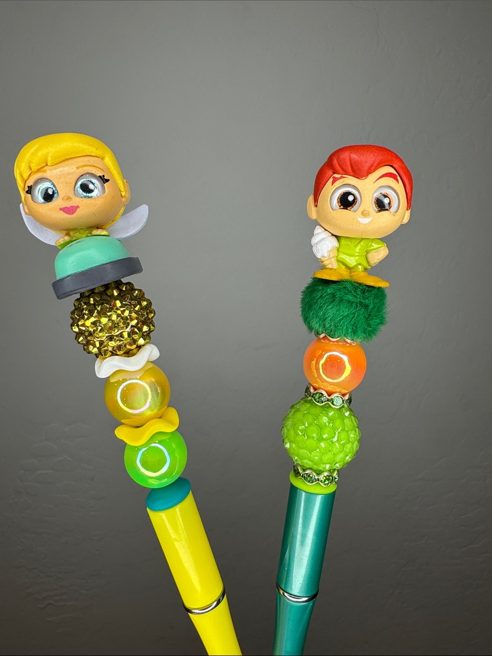 Doorables Custom Pens - Tinkerbell & Peter Pan